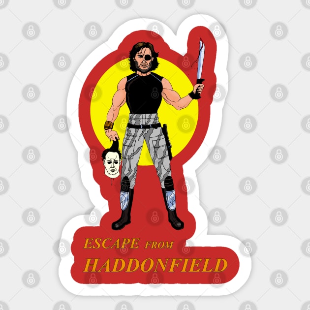 Escape from Haddonfield Sticker by Wonder design